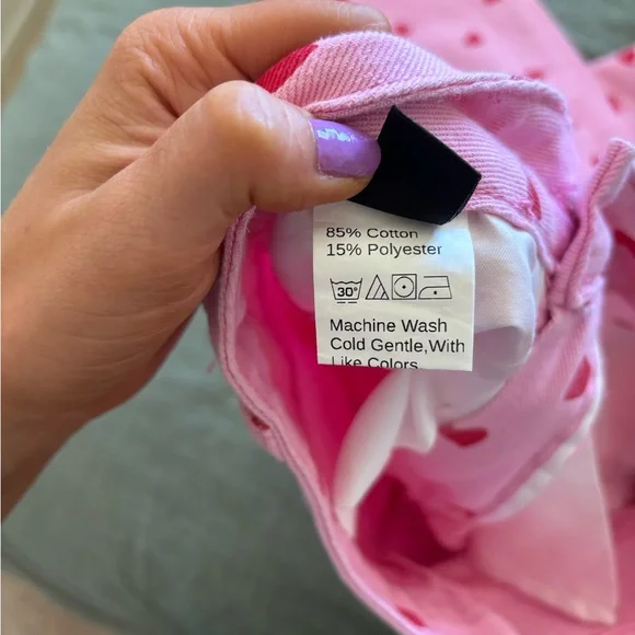 SHEIN Pink Heart High Rise Jeans - Picture 11 of 13